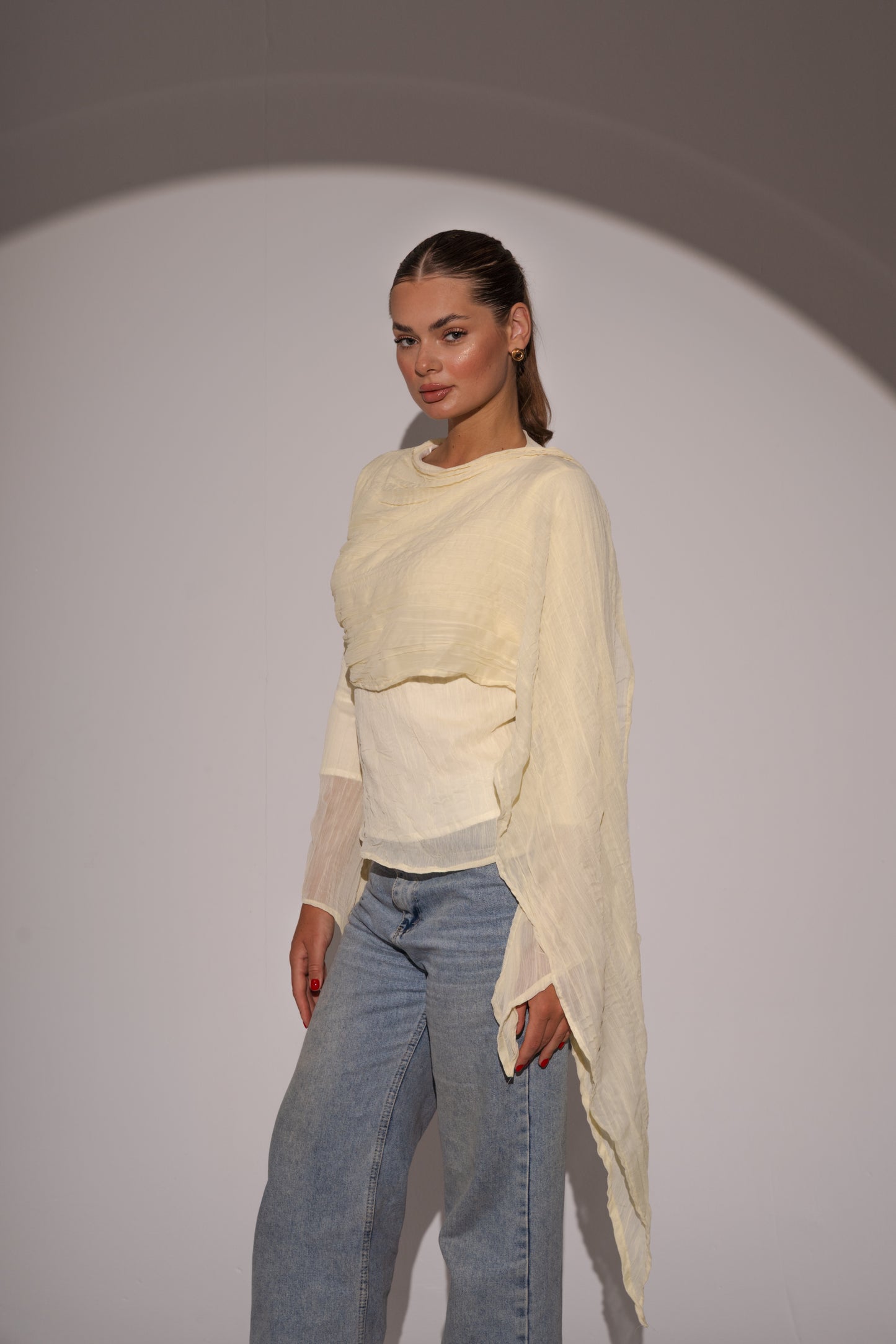 Crushed Top in Butter Yellow