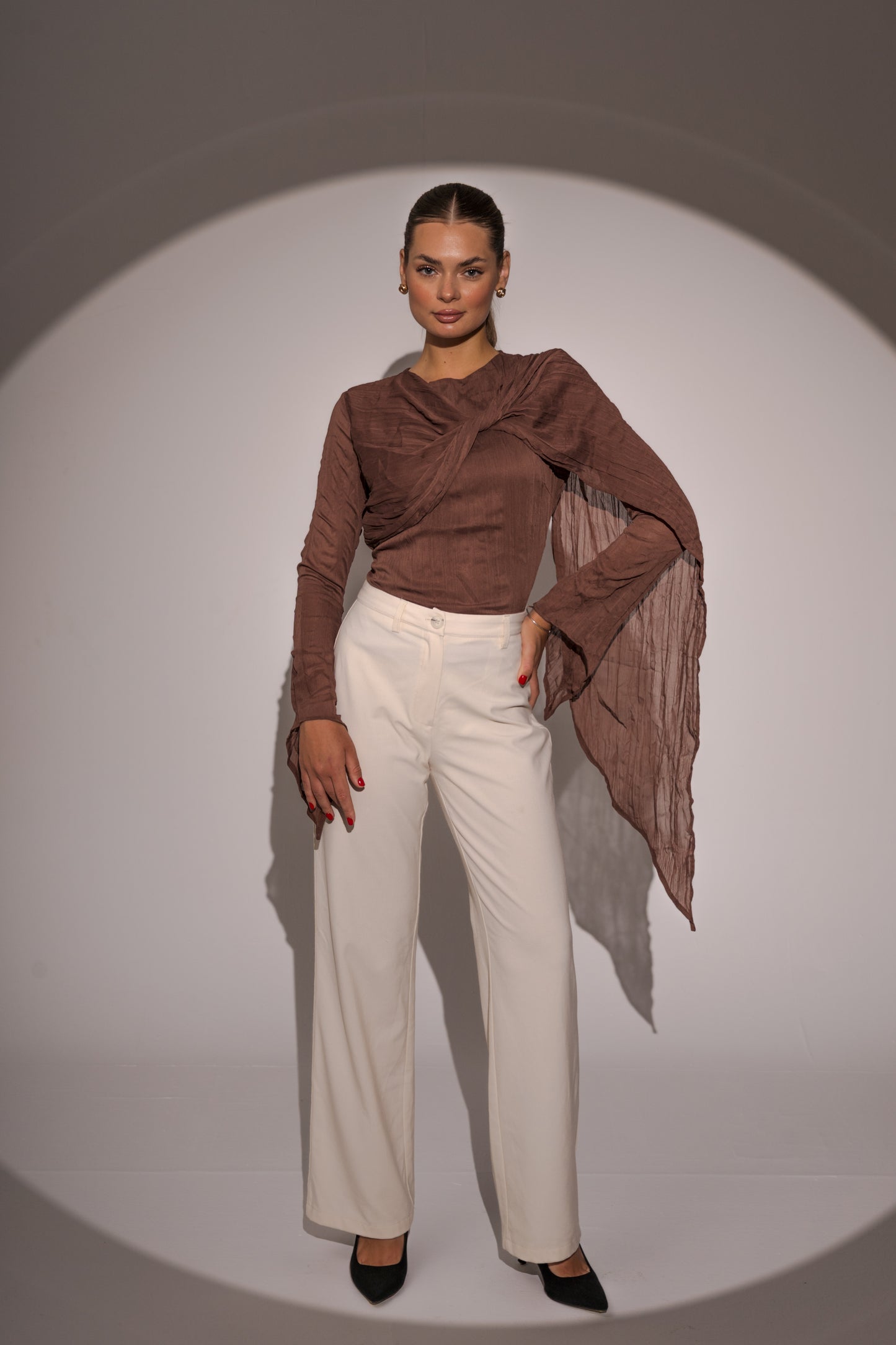 Crushed Top in Chocolate brown