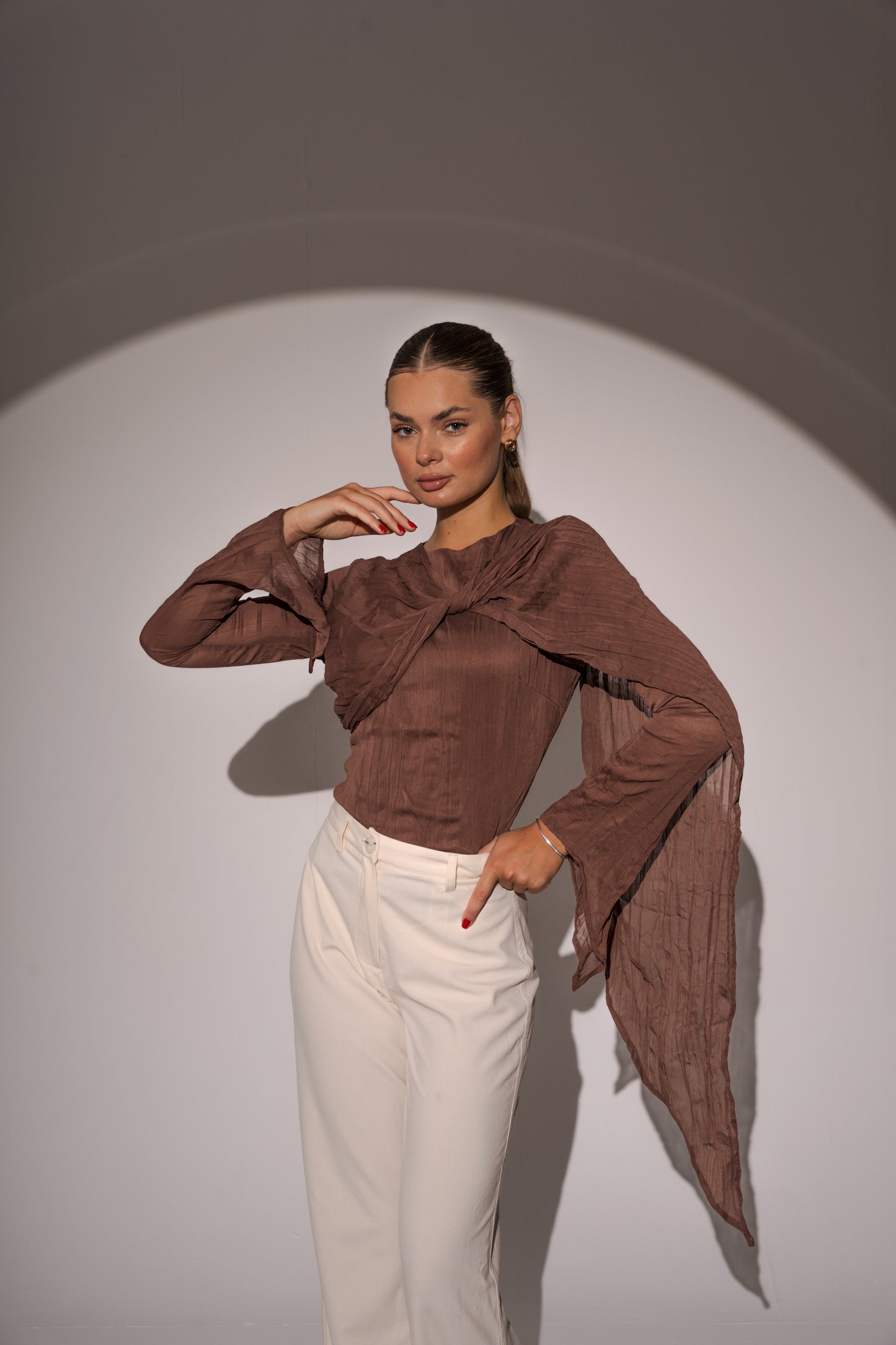 Crushed Top in Chocolate brown
