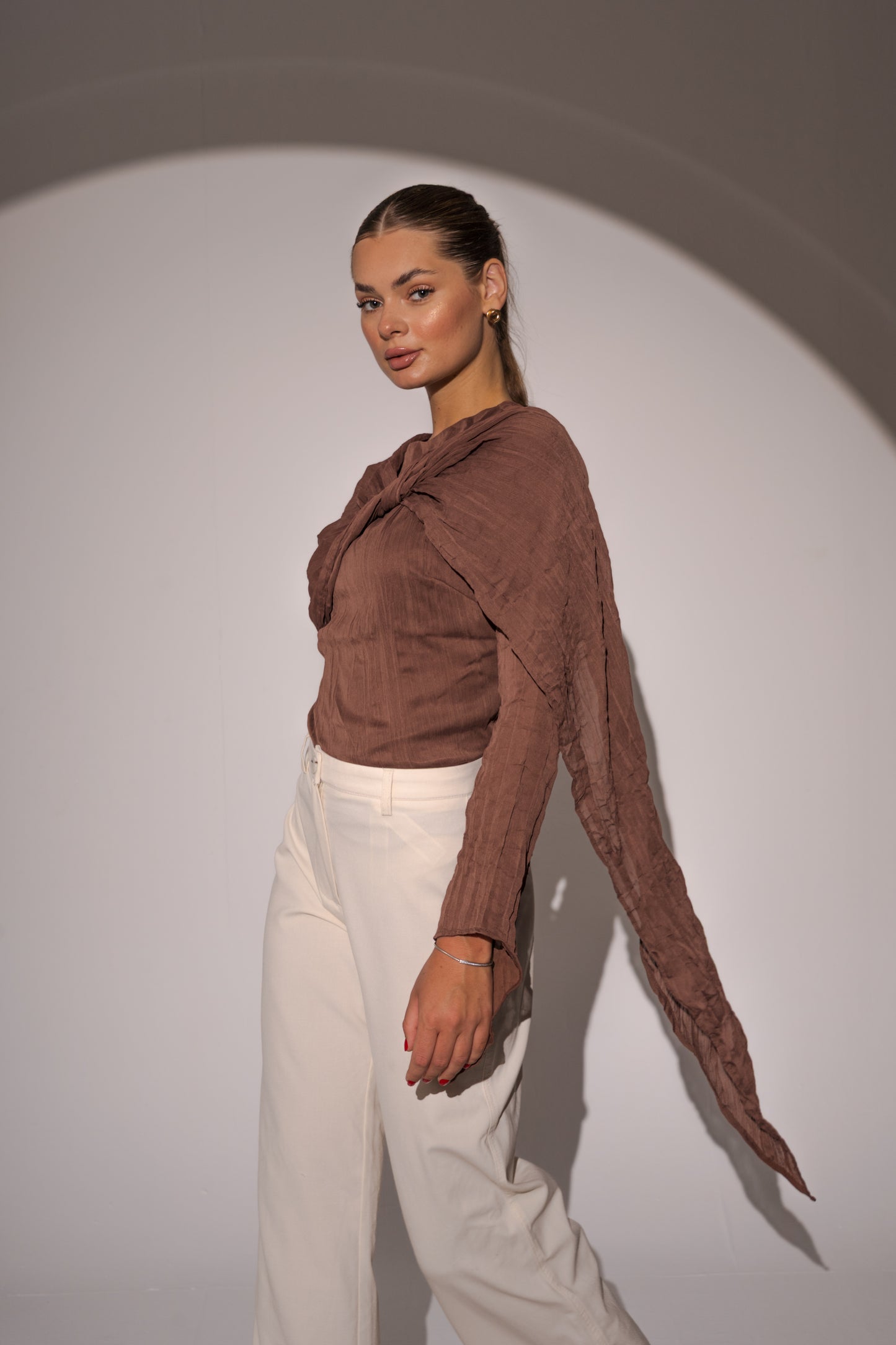 Crushed Top in Chocolate brown