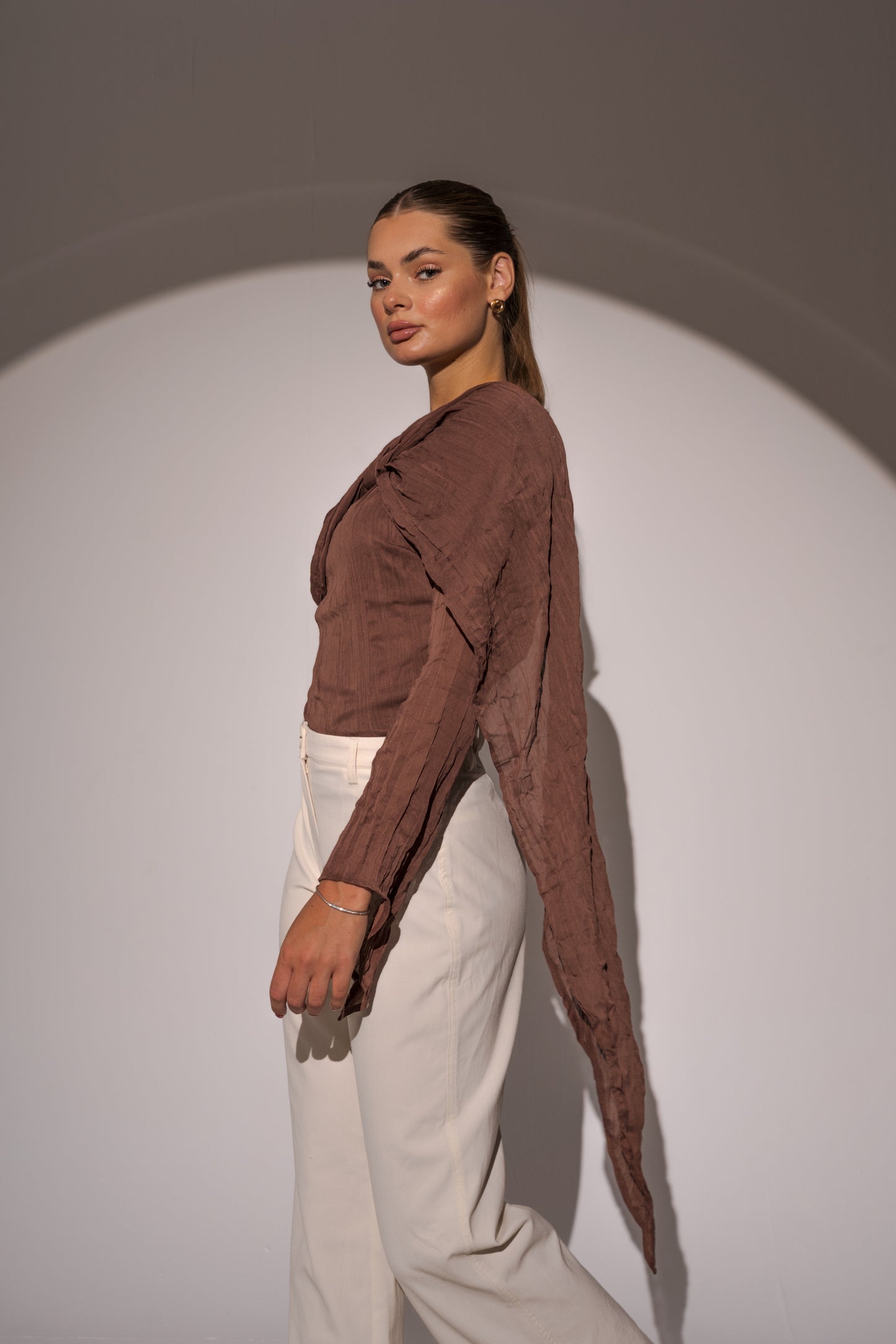 Crushed Top in Chocolate brown