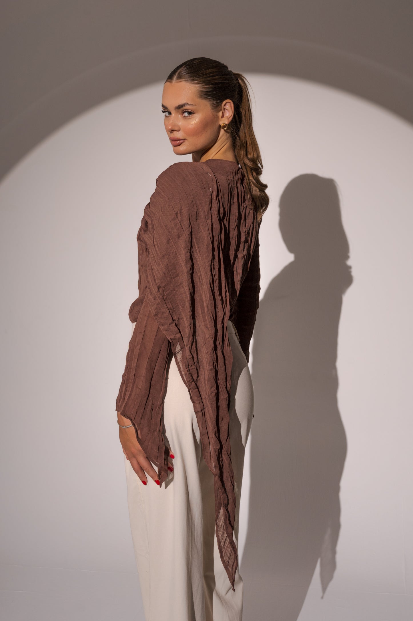 Crushed Top in Chocolate brown