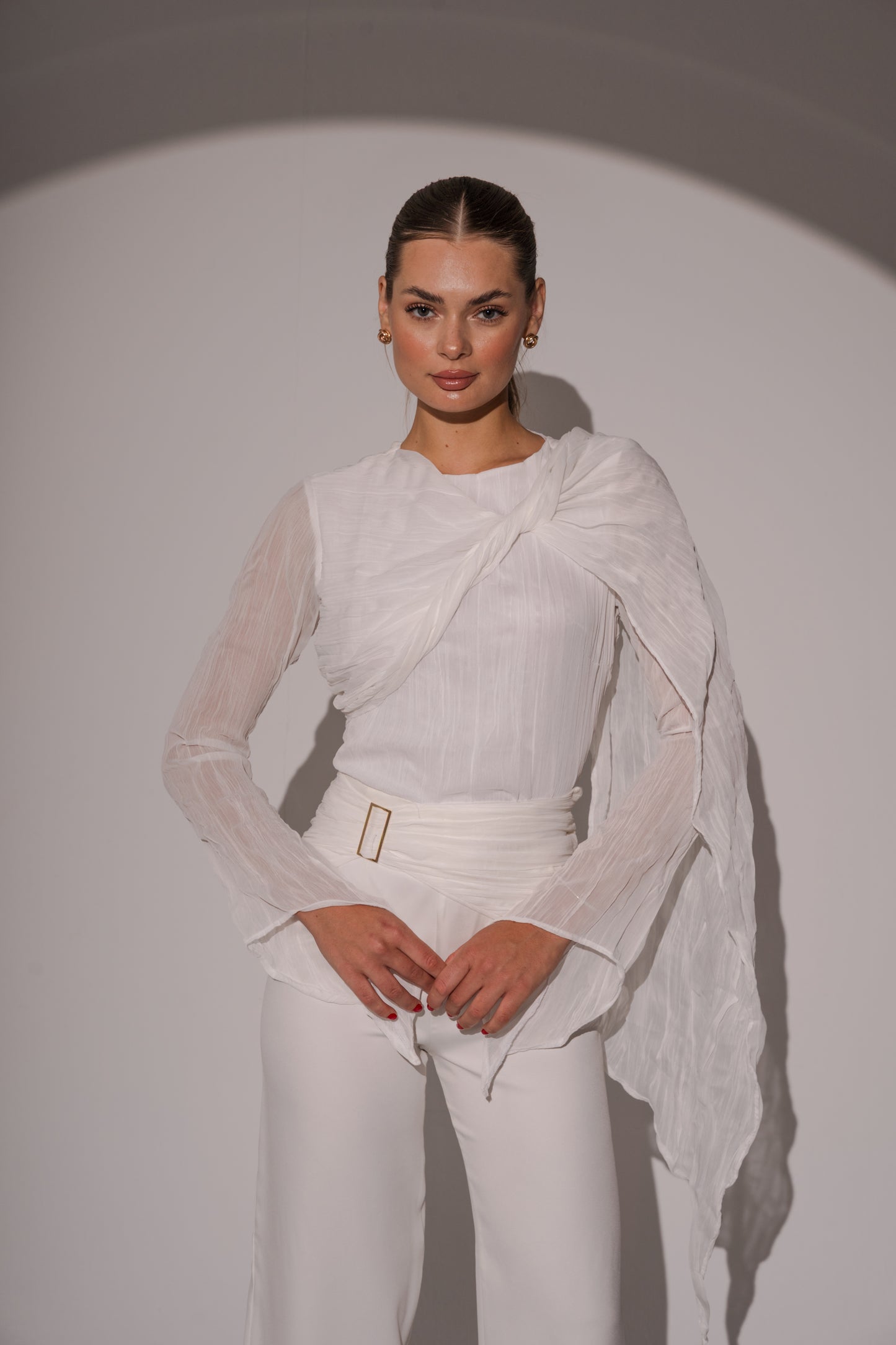 Crushed Top in White