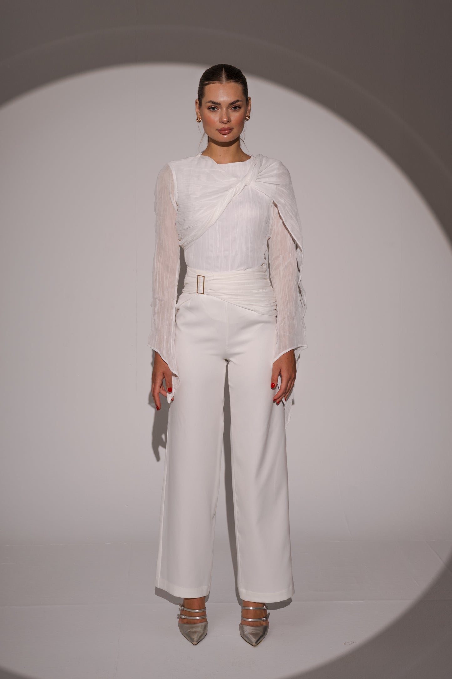 Crushed Top in White