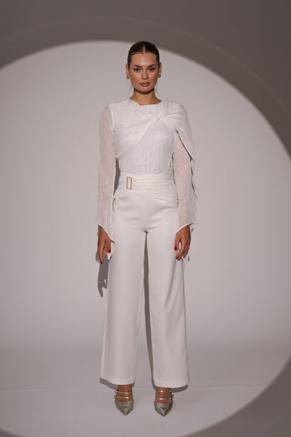Crushed Top in White