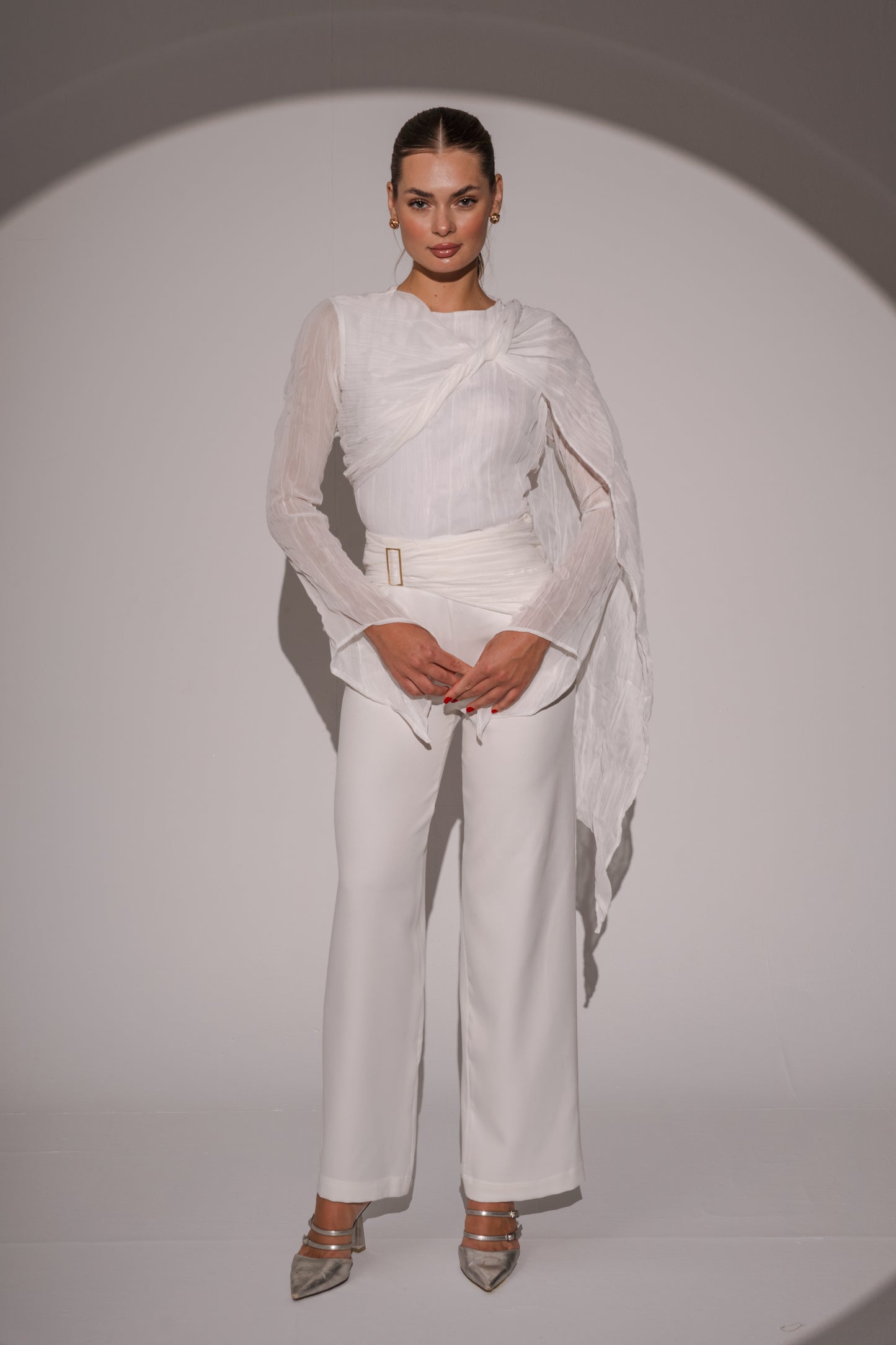 Crushed Top in White