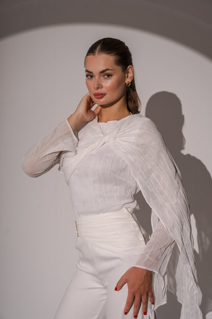 Crushed Top in White